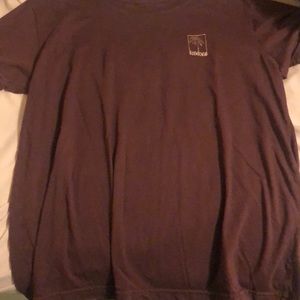 burgundy short sleeve shirt